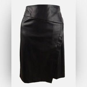 DKNY Knee length leather skirt
